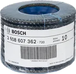 Bosch X551 Expert for Metal legyezőlapos csiszolótárcsa, 115 mm, 60-as szemcseméret.