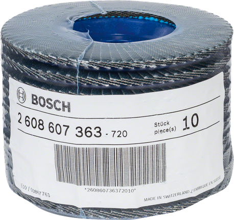 Bosch X551 Expert lamellás csiszolótárcsa fémhez, 80-as szemcseméretű kiszerelés.