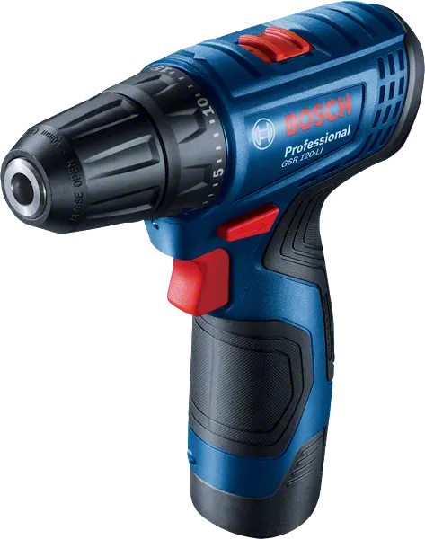 Bosch GSR 120-LI akkus fúró-csavarozó, kompakt kialakítás.