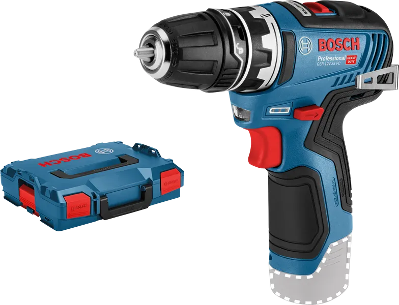 Bosch GSR 12V-35 FC akkus fúró-csavarozó kofferben.