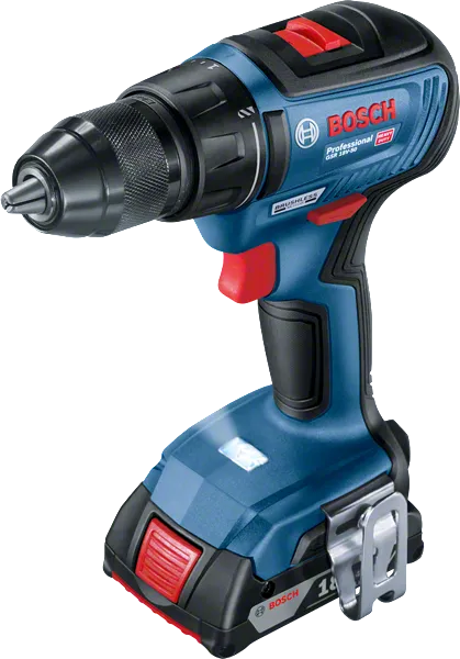 Bosch GSR 18V-50 akkus fúró-csavarozó 2.0 Ah-s akkumulátorral.