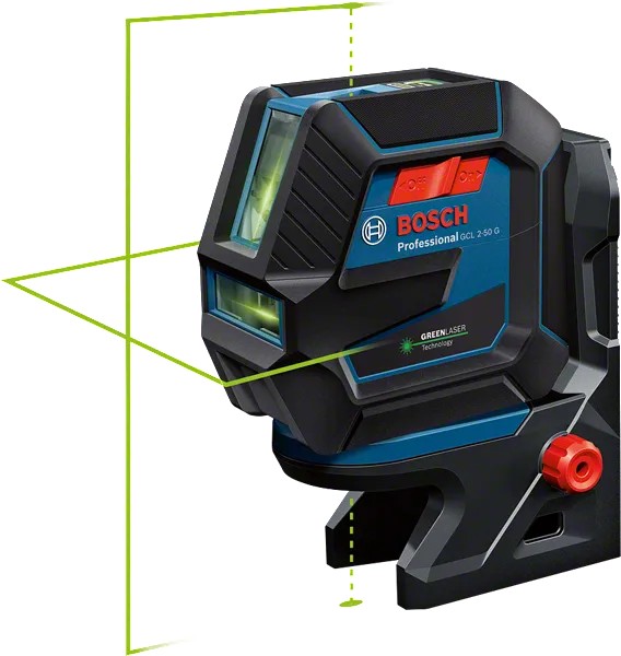 Bosch GCL 2-50 G kombinált lézeres szintező zöld lézerrel.