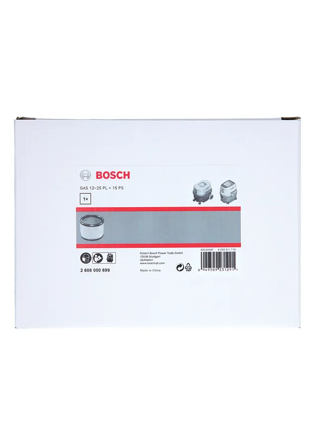 Bosch HEPA szűrő GAS 12-25 PL és GAS 15 PS porszívókhoz.