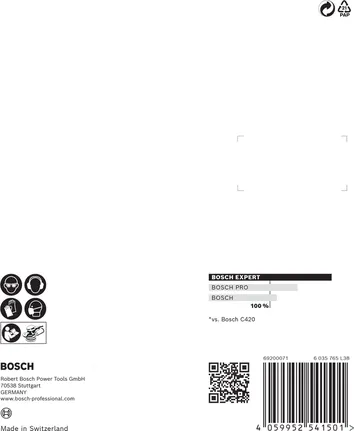 Bosch EXPERT C470 csiszolópapírkészlet 125 mm-es 8 lyukú kiszerelés.