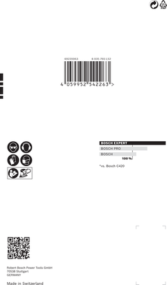 Bosch EXPERT C470 11 lyukú 120 G-os csiszolópapír 10 darabos kiszerelésben.