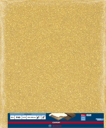 Bosch EXPERT C470 csiszolópapírlap G40, 230x280mm.
