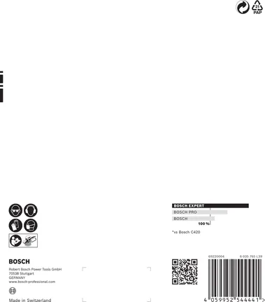 Bosch EXPERT C470 csiszolópapír 150 mm-es többlyukú G120-as csomag.