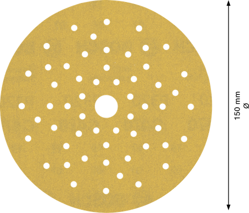 Bosch C470 csiszolópapírtárcsa, többlyukú, 150 mm.