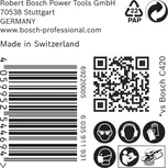 Bosch EXPERT C470 többlyukú csiszolópapír címke.