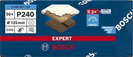 Bosch EXPERT C470 125 mm-es többlyukú P240 csiszolópapírcsomag.