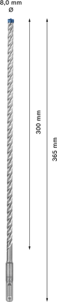 Bosch EXPERT SDS plus-7X 8x300x365 mm-es ütvefúró.