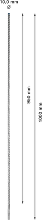 Bosch EXPERT SDS plus-7X kalapácsfúró 10x1000 mm.