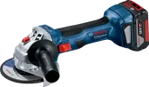 Bosch GWS 180-LI akkus sarokcsiszoló 18 V-os 5,0 Ah-s akkumulátorral.
