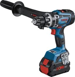 Bosch GSR 18V-150 C akkus fúró-csavarozó oldalsó fogantyúval.