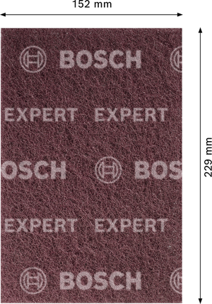 Bosch EXPERT N880 polírozókorong, közepes A, bordó, 152x229 mm.