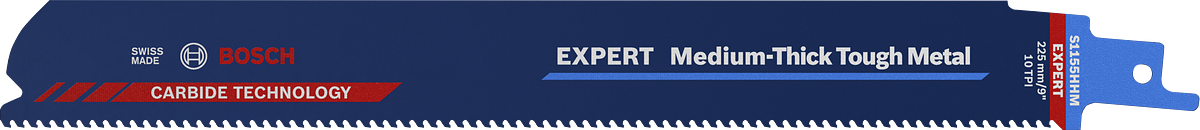 Bosch EXPERT közepesen vastag, szívós fém fűrészlap.