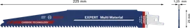 Bosch EXPERT Multi Material ortfűrészlap.