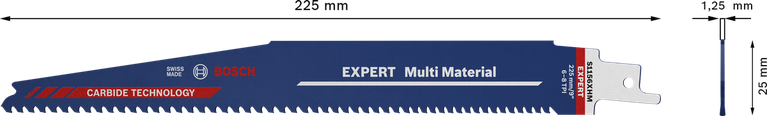 Bosch EXPERT Multi Material ortfűrészlap.