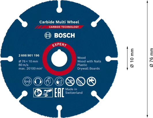 EXPERT Carbide Multi Wheel vágótárcsa