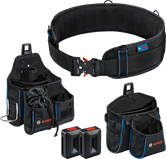 Bosch szerszámöv-készlet tasakokkal és ProClick tartókkal.