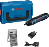 Bosch GO Gen 2 akkus csavarozó készlet bitekkel.