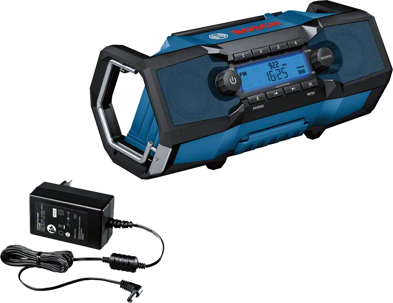 Bosch GPB 18V-2 C építkezési rádió töltővel.
