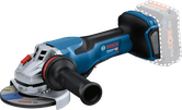 Bosch GWS 18V-15 P akkus sarokcsiszoló 125 mm-es tárcsával.