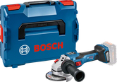 Bosch GWS 18V-15 SC akkus sarokcsiszoló kofferben.