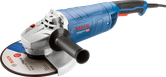 Bosch GWS 2400 J sarokcsiszoló 230 mm-es tárcsával.