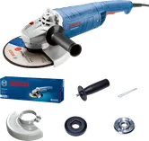 Bosch GWS 2200 sarokcsiszoló tartozékokkal.