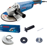 Bosch GWS 2400 J sarokcsiszoló tartozékokkal.