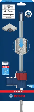 Bosch SDS Clean plus-8x 12 mm-es fúrószárkészlet.