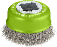Bosch PRO rozsdamentes acél tisztító X-Lock csészekefe 75 mm.