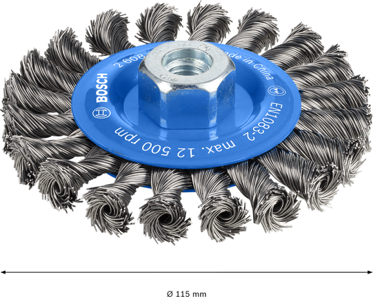 Bosch PRO Metal nehéz drótkefe 115 mm.