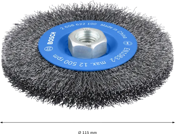 Bosch PRO Metal tiszta drótkorong 115 mm menetes csiszolókhoz.