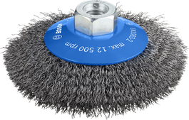 Bosch PRO Metal clean ferde élű kefe, 115 mm-es menetes tartozékkal.