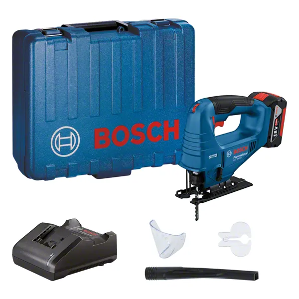 Bosch GST 18V-LI akkus szúrófűrész készlet kofferrel és töltővel.