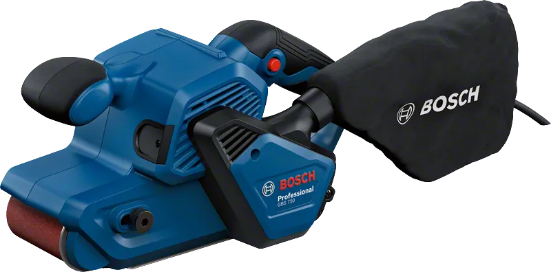 Bosch GBS 750 szalagcsiszoló porzsákkal.