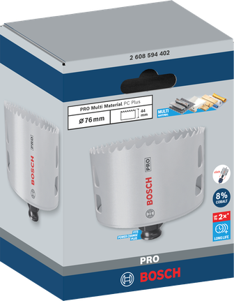 Bosch 76 mm-es PRO Multi Material lyukfűrész.