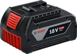 Bosch 18 V-os 5,0 Ah-s lítium-ion akkumulátorcsomag.