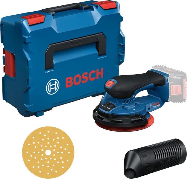 Bosch GEX 18V-150 excentercsiszoló kofferben.