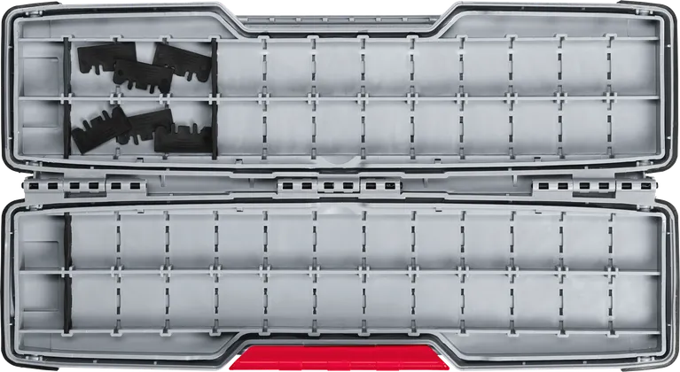 Bosch PRO Tough Box nagyméretű tartozéktok kinyitva.