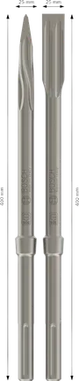 Bosch PRO SDS max-5C véső, hegyes és lapos, 400 mm.