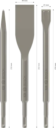 Bosch PRO SDS plus-5C vésőkészlet 3 részes bontáshoz.