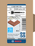 Bosch SDS plus-4C ásóvéső 40×250 mm 5 db.