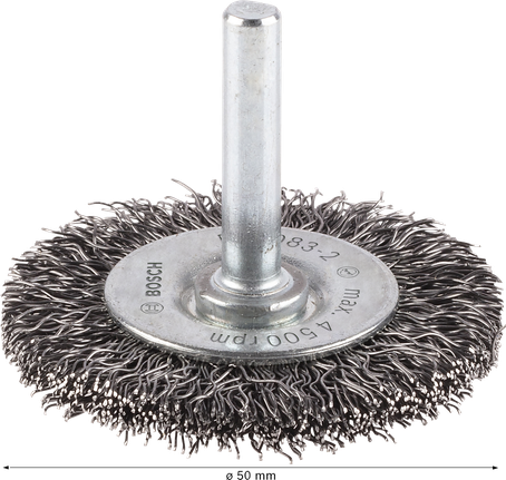 Bosch PRO Metal tiszta drótkorong 50 mm-es egyenes szárral.