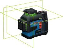 Bosch GLL 12V-100 lézeres szintező tartozékokkal.