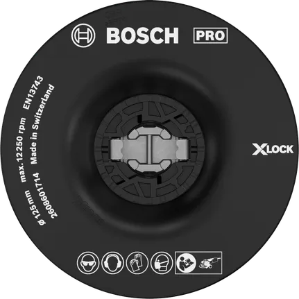 Bosch PRO csiszolótányér, puha, 125 mm-es, X-Lock tartozékkal.