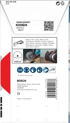 Bosch PRO ACZ 85 EIB multiszerszám penge 85 mm.