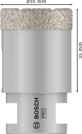 Bosch PRO kerámia száraz fúrómag 35 mm csempefúráshoz.